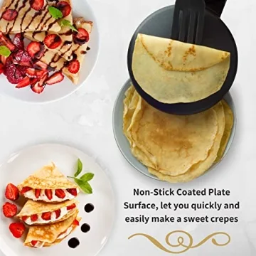 Moss & Stone Electric Crepe Maker for Easy Cooking