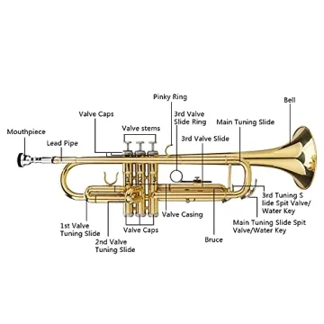 Kcelarec Brass Trumpet - Complete Set for Beginners