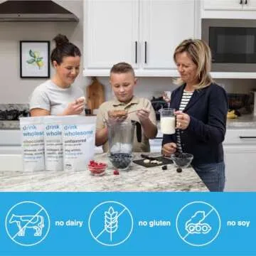 drink wholesome Vanilla Egg White Protein Powder | for Sensitive Stomachs | Gut Friendly | Dairy Free & Lactose Free | No Artificial Sweeteners | Carnivore & Paleo | Safe for Kids & Seniors