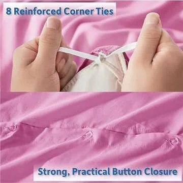 Nestl Light Pink Duvet Cover Set for Comfort & Style