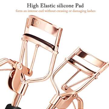 JDO Eyelash Curler with 10 Refill Pads for Dramatic Curls