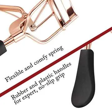 JDO Eyelash Curler with 10 Refill Pads for Dramatic Curls