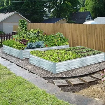 Galvanized Raised Garden Beds for Vegetables 8x4 Pack