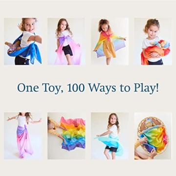 Sarah's Silks Set of 5 Enchanted Playsilks for Creative Play