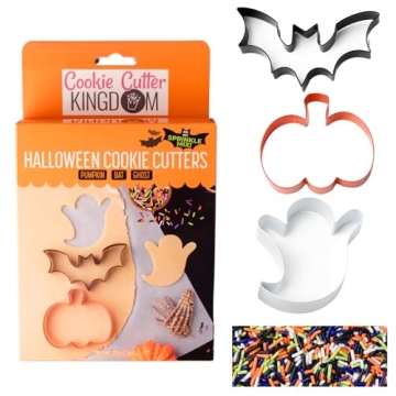 Cookie Cutter Kingdom: Christmas and Halloween Cookie Cutters plus Sprinkles for Fun Baking
