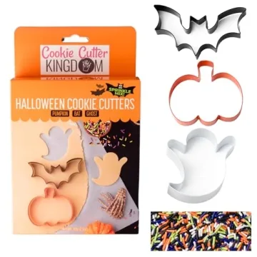 Cookie Cutter Kingdom: Christmas and Halloween Cookie Cutters plus Sprinkles for Fun Baking