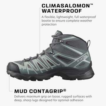 Salomon Women's Waterproof Hiking Boots for All Adventures