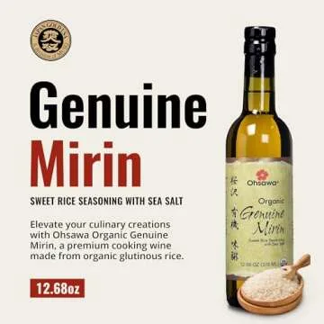 Ohsawa Genuine Mirin - Sweet Rice Seasoning Wine for Japanese Cuisine, Aged over 9 Months for Umami ...