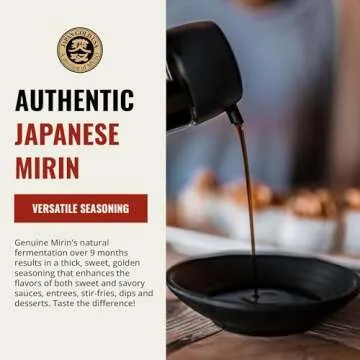 Ohsawa Genuine Mirin - Sweet Rice Seasoning Wine for Japanese Cuisine, Aged over 9 Months for Umami Flavor, Handcrafted, Non-GMO, Gluten-Free - 12.68 oz