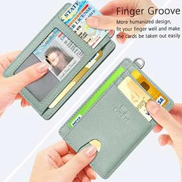FurArt Slim Minimalist Wallet, Front Pocket Wallets, RFID Blocking, Credit Card Holder for Men & Women