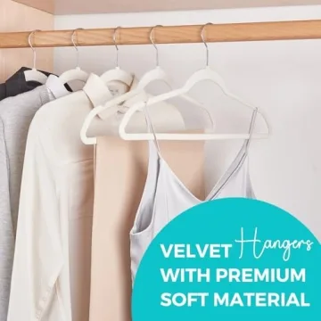 Premium Velvet Hangers for Closet Organization and Style