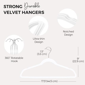Premium Velvet Hangers for Closet Organization and Style