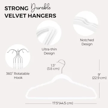 Premium Velvet Hangers for Closet Organization and Style