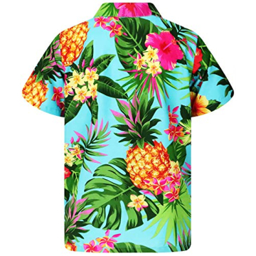 KING KAMEHA Men's Pineapple Design Summer Party Shirt