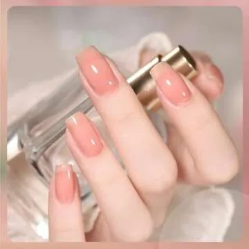 GAOY 16ml Jelly Pink Gel Nail Polish for DIY Art