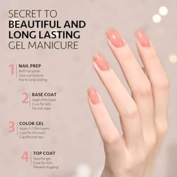 GAOY 16ml Jelly Pink Gel Nail Polish for DIY Art