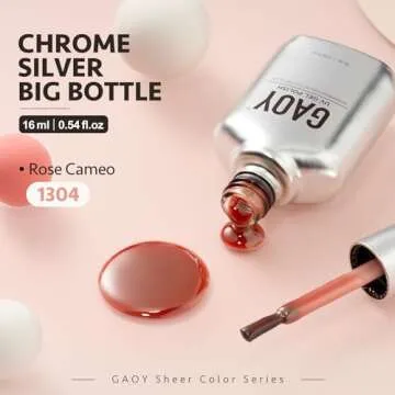 GAOY 16ml Jelly Pink Gel Nail Polish for DIY Art