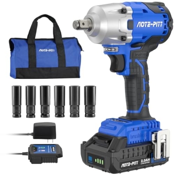 AOTE-PITT 20V Brushless Impact Wrench Kit - High Torque, Cordless Design, Includes Battery & Charger