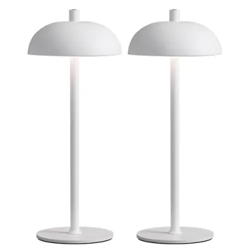 NEWSEE Cordless LED 12" Small Table Lamps Set of 2 - Portable & Stylish