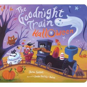 Goodnight Train Halloween Board Book: A Halloween Book for Kids (The Goodnight Train)
