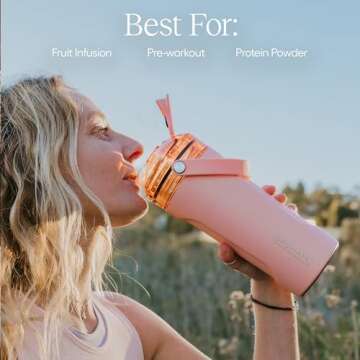 BrüMate MultiShaker: Insulated Leakproof Blender Bottle