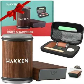 Rolling Knife Sharpener Kit with Diamond Stone