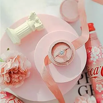 Yiemoge 8PCS Geometric Cube Photo Props Set, Hard Foam Photography Background Props for Goods, Crafts, Lipstick, Jewelry, Cosmetics, Makeup Tools, Food (Pink)