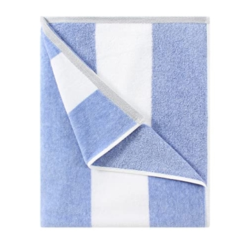 HENBAY Cotton Oversized Beach Towel - Extra Large 70 x 35 Inch Quick Dry Pool Towel.