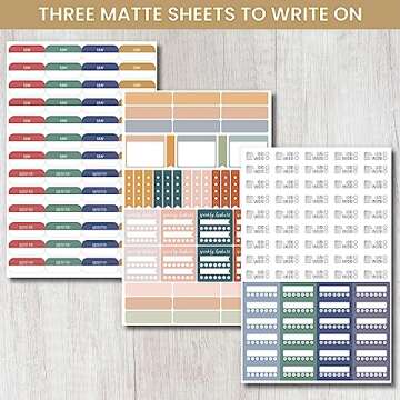 bloom daily planners Household Chores Planner Stickers -Essential Variety Pack for Home Productivity - To-Dos, Errands, Seasonal Tasks - 8 Sheets / 736 Stickers - Illustrated Icons & Quotes for