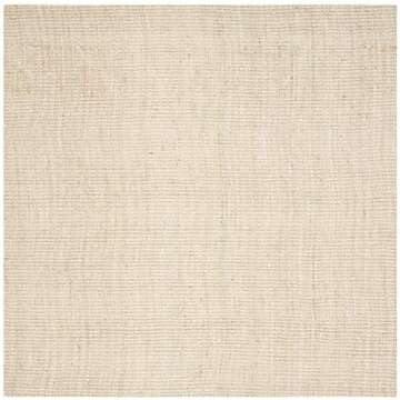 SAFAVIEH Natural Fiber Collection Area Rug - 9' x 12', Ivory, Handmade Farmhouse Jute, Ideal for Hig...