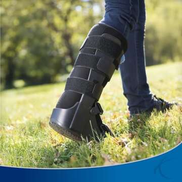 United Ortho Air Cam Walker Fracture Boot, Extra Large, Black