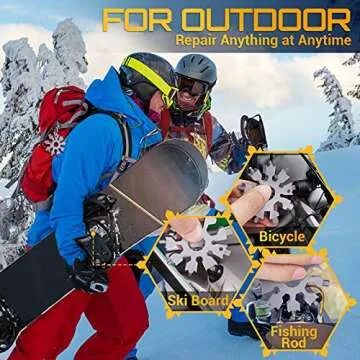 Versatile Snowflake Multi Tool Gift for Men and Teens