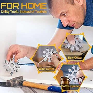 Versatile Snowflake Multi Tool Gift for Men and Teens