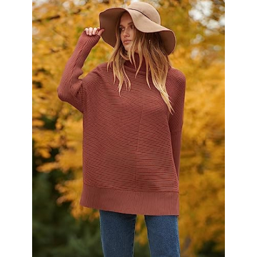 ANRABESS Oversized Turtleneck Sweater for Women