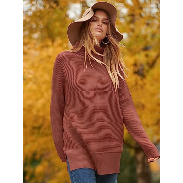 ANRABESS Oversized Turtleneck Sweater for Women