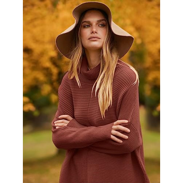 ANRABESS Oversized Turtleneck Sweater for Women
