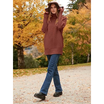 ANRABESS Oversized Turtleneck Sweater for Women