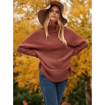 ANRABESS Oversized Turtleneck Sweater for Women