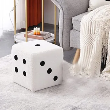 AMONIDA Foot Stool - Soft Dice Design for Comfort