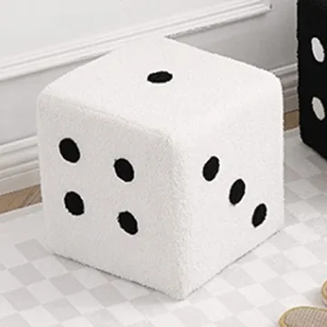AMONIDA Foot Stool - Soft Dice Design for Comfort