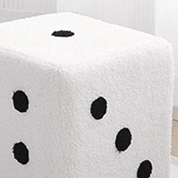 AMONIDA Foot Stool - Soft Dice Design for Comfort