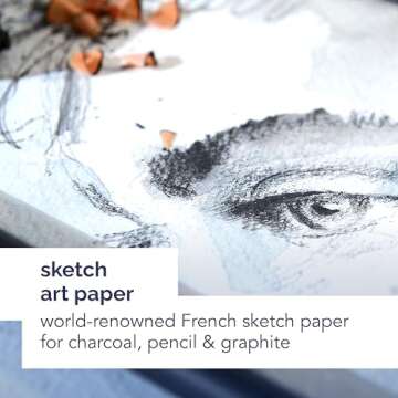 Canson Artist Series Sketchbook - Premium 5x7 Inch Sketchbook with 160 Pages for Artists and Student...