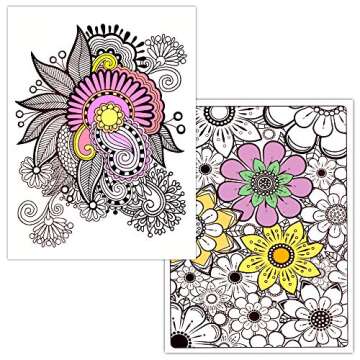 Adult Coloring Book Bundle with 10 Deluxe Coloring Books for Adults and Teens (Over 250 Stress Relie...