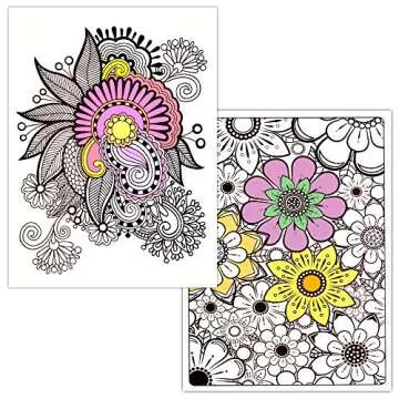Adult Coloring Book Bundle with 10 Deluxe Coloring Books for Adults and Teens (Over 250 Stress Relie...