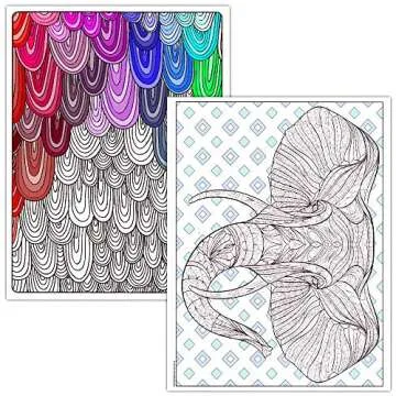 Adult Coloring Book Bundle with 10 Deluxe Coloring Books for Adults and Teens (Over 250 Stress Relieving Patterns).