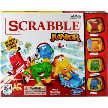 Scrabble Junior Board Game for Kids' Learning Fun