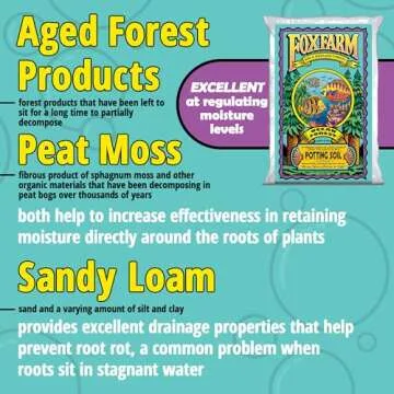 FoxFarm Ocean Forest Potting Soil, 1.5cu ft - Light, Aerated Texture, Designed for All Container Plants - pH Adjusted for Optimal Nutrient Uptake, Effectively Retains Moisture