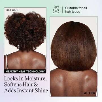 Eva NYC Floral Healthy Heat Ceramic Hair Iron - Versatile & Safe