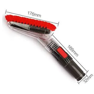 GIBTOOL Flexible Soft Vacuum Accessories and Attachments Dusting Brush 35mm-32mm Adapter Perfect for Cleaning Furniture & Ceiling Vacuum Cleaner Attachments for 1-1/4'' or 1-3/8'' Standard Hose