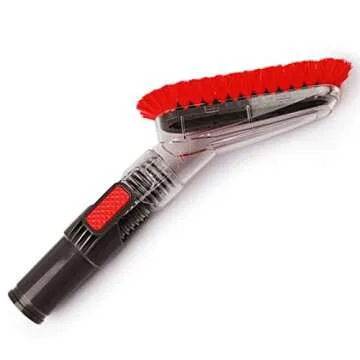 GIBTOOL Flexible Soft Vacuum Accessories and Attachments Dusting Brush 35mm-32mm Adapter Perfect for Cleaning Furniture & Ceiling Vacuum Cleaner Attachments for 1-1/4'' or 1-3/8'' Standard Hose